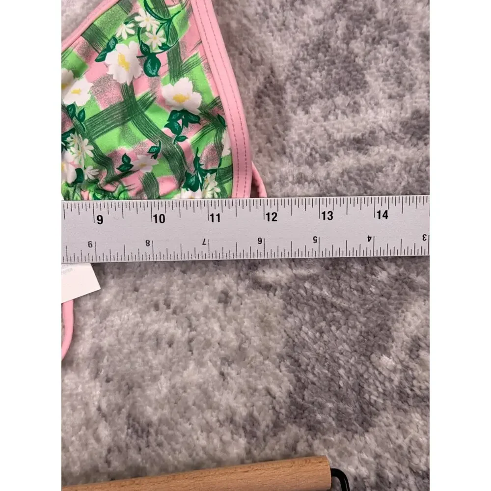 New Frankies Bikinis Swim Suit Large Womens Baby Daisy Print Bikini Set 2 Piece